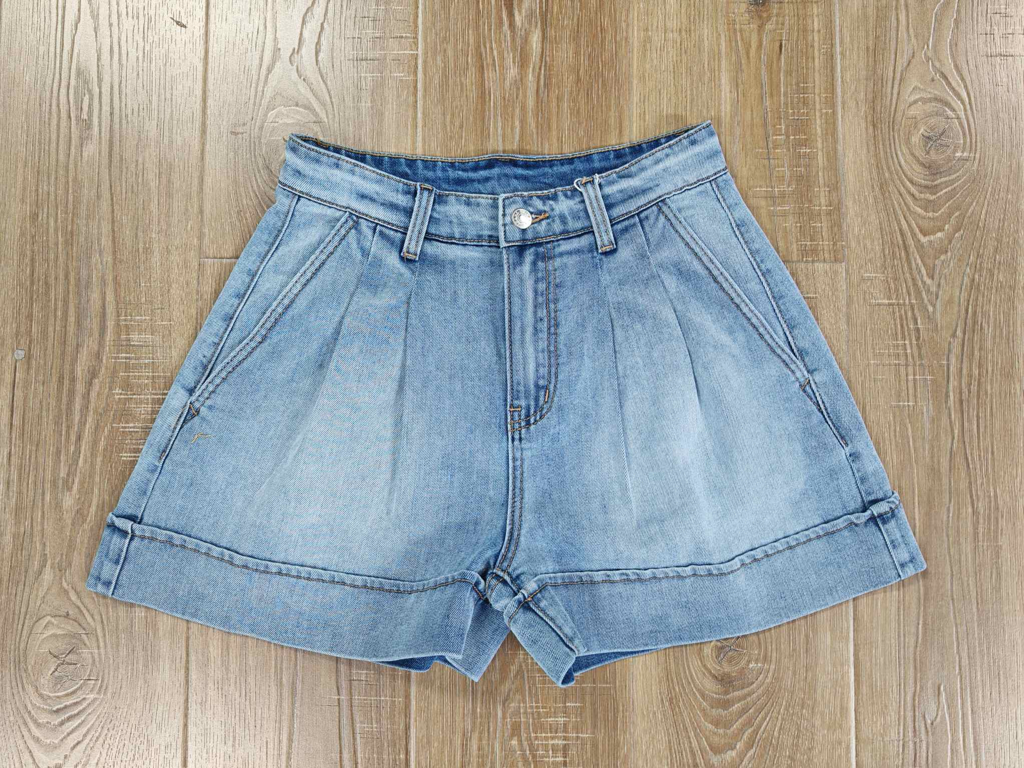 denim shorts